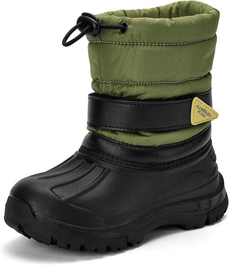 Warme Kinder Snowboots Gevoerde Winterlaarzen met Antislipzool t m