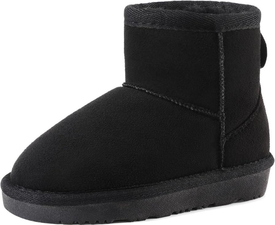 Warme Kinder Snowboots met Faux Fur Voering Waterafstotende Enkelhoge Winterlaarzen voor en