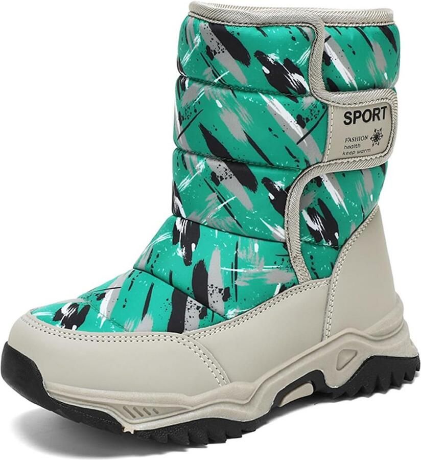 Warme Kinder Snowboots met Klittenband voor en