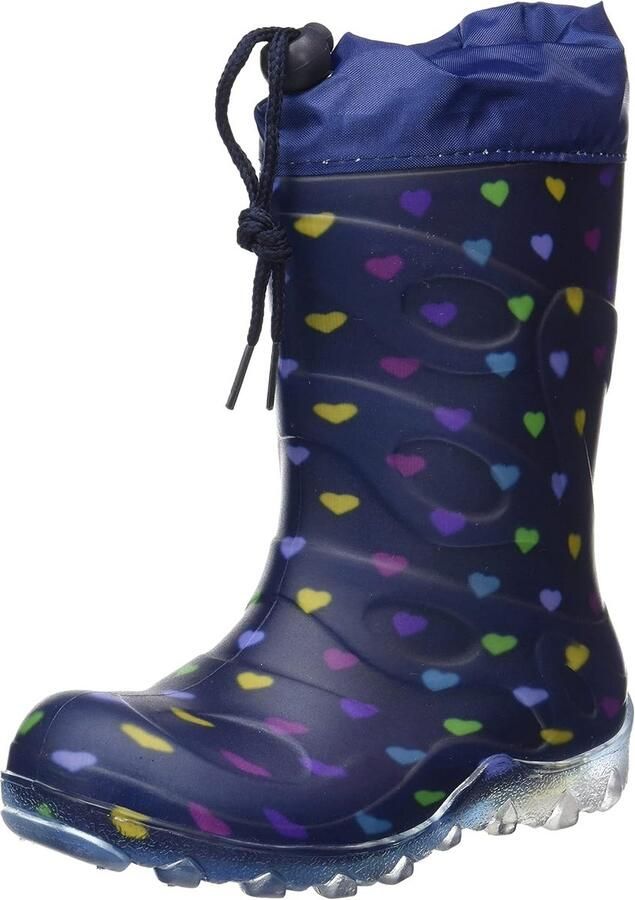 Warme Kinder Snowboots met Oplichtende Zool Blauw