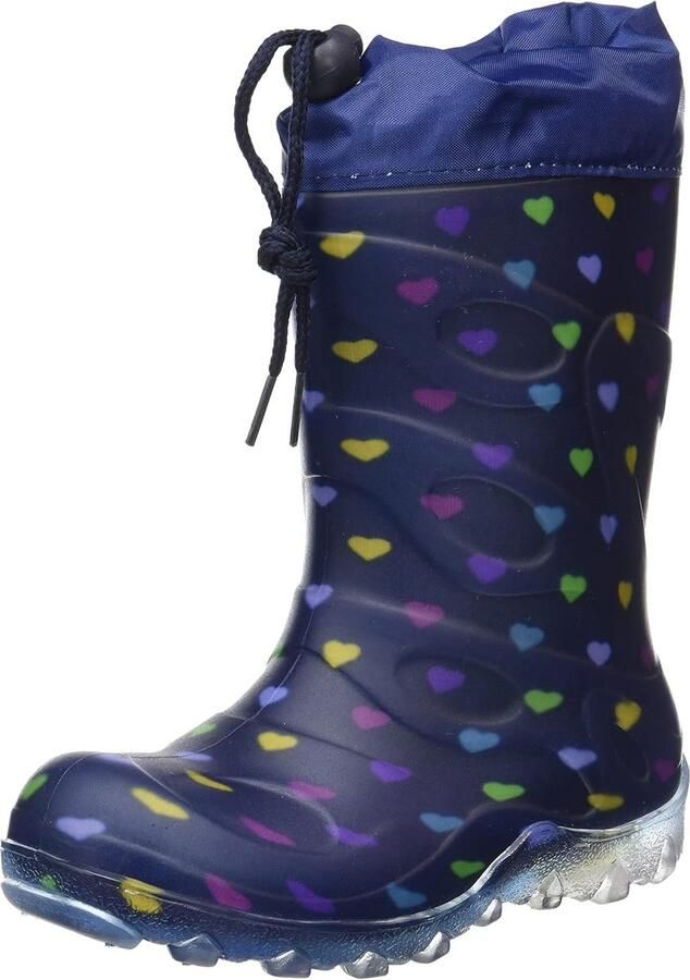 Warme Kinder Snowboots met Oplichtende Zool Blauw