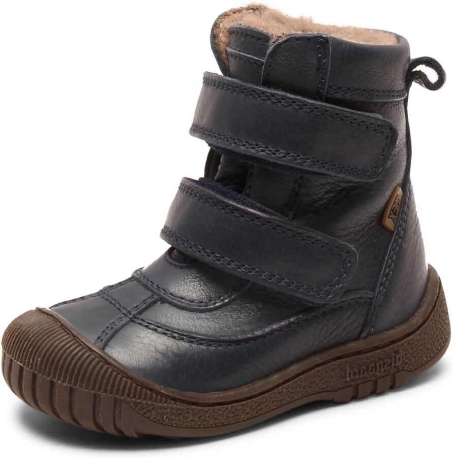 Warme Kinder Snowboots met Wolvoering en Waterdicht TEX Membraan van Leer