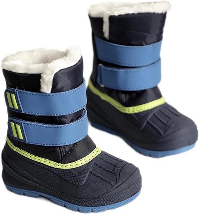 Warme Gevoerde Kinder Snowboots Waterdichte Winterlaarzen met Klittenband