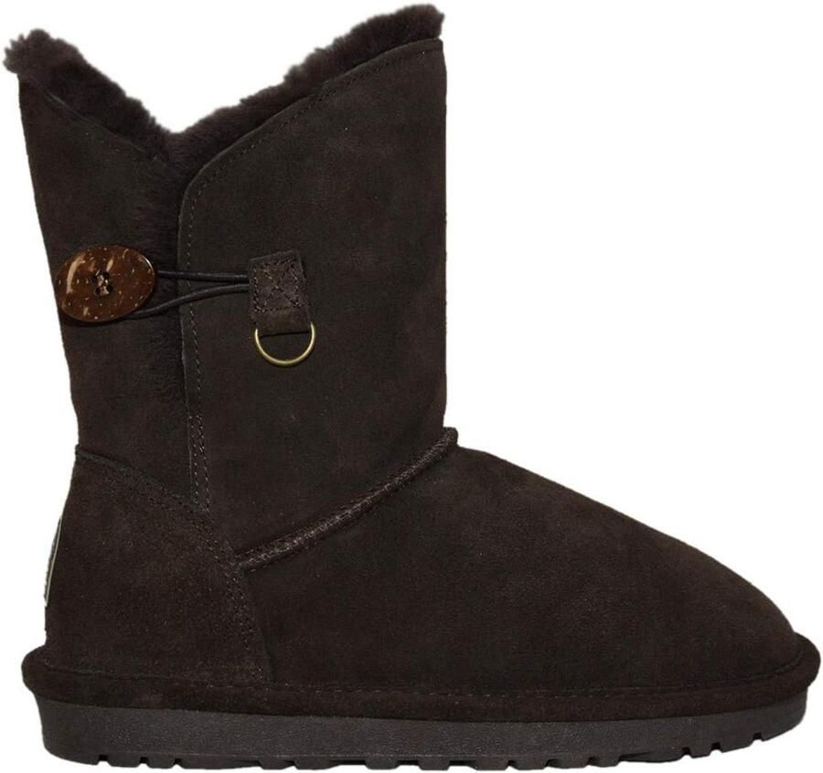 Warme Laarzen met Merino Lamsvacht Voering Comfortabele Slip-On Enkellaarzen