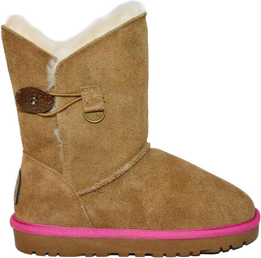 Warme Lamsvel Laarzen met Voering Midhoge Instapper