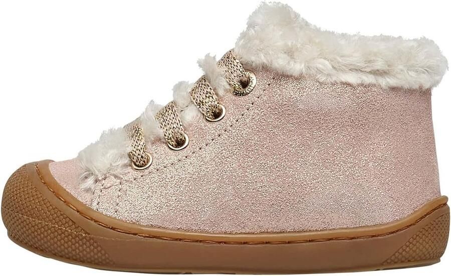 Warme Leren Babyschoenen met Wolvoering voor Meisjes