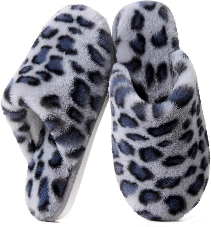 Warme Luxe Sloffen met Traagschuim Zachte Pluche Pantoffels voor en