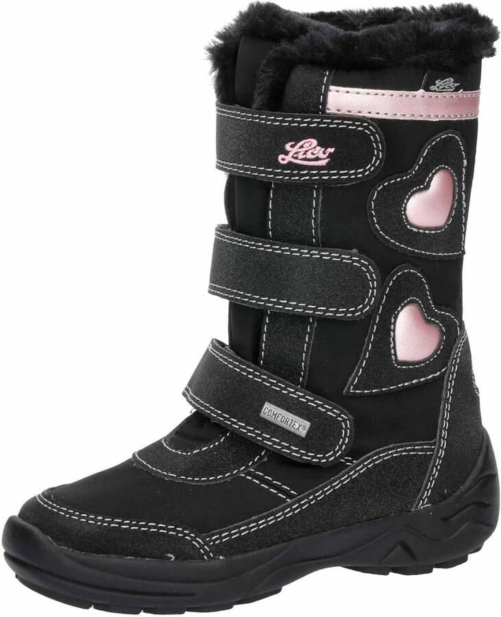 Warme Meisjes Winterlaarzen met Klittenband en Waterdicht Membraan