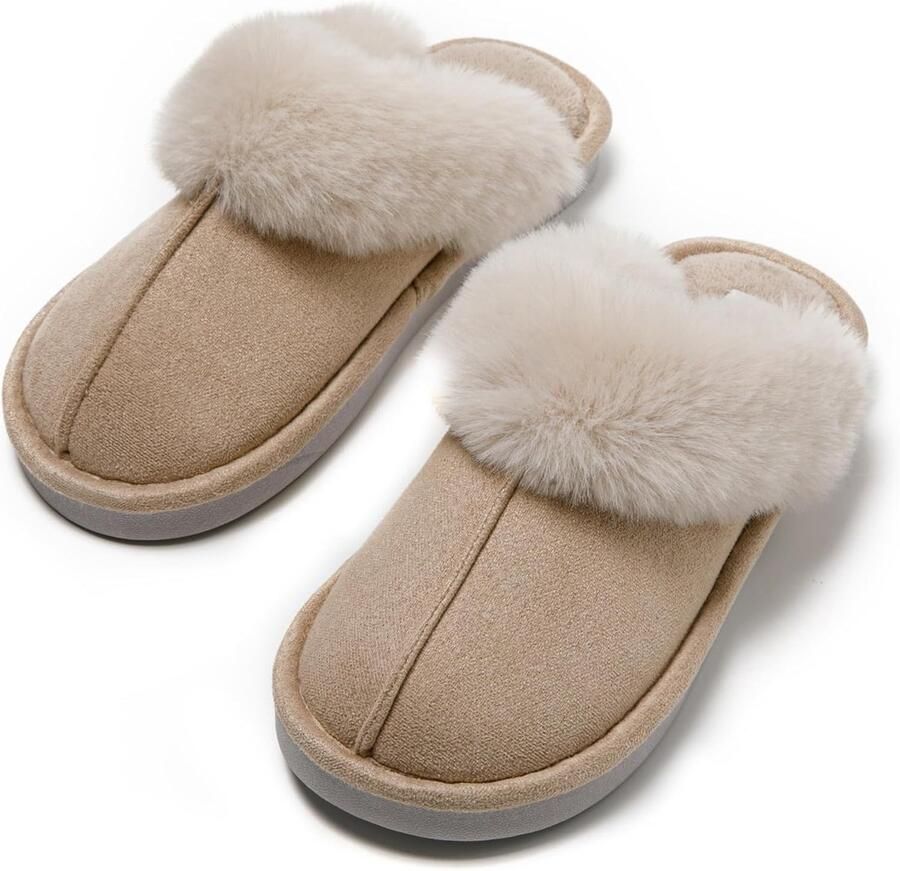 Warme Muiltjes Dames met Anti-Slip Zool Comfortabele Instappers voor Binnen met Luipaardprint Voering