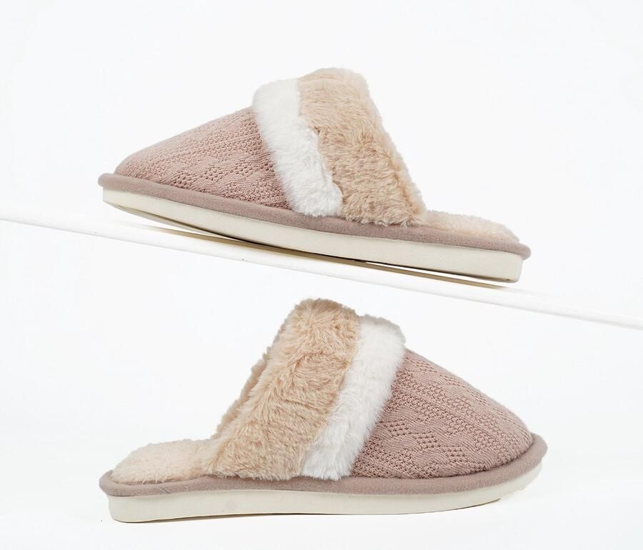 Warme pantoffels Binnenzool van traagschuim Winterpantoffels Antislip pantoffels voor Pluche pantoffels Gastenpantoffels Badkamerpantoffels (binnenlengte: -Khaki