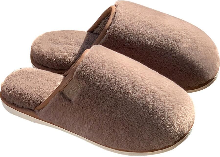 Warme pantoffels M Geschikt voor voet Valt 1-2 maten kleiner Winterpantoffels van katoen Binnenschoenen Warme pantoffels Lichtgewicht en zacht met een dikke zool voor extra hoogte Antislip en slijtvaste zool