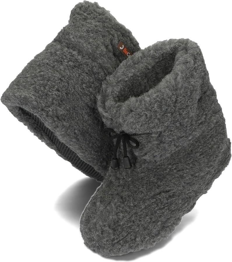 Warme Pantoffels met Sc wol en Veters voor en