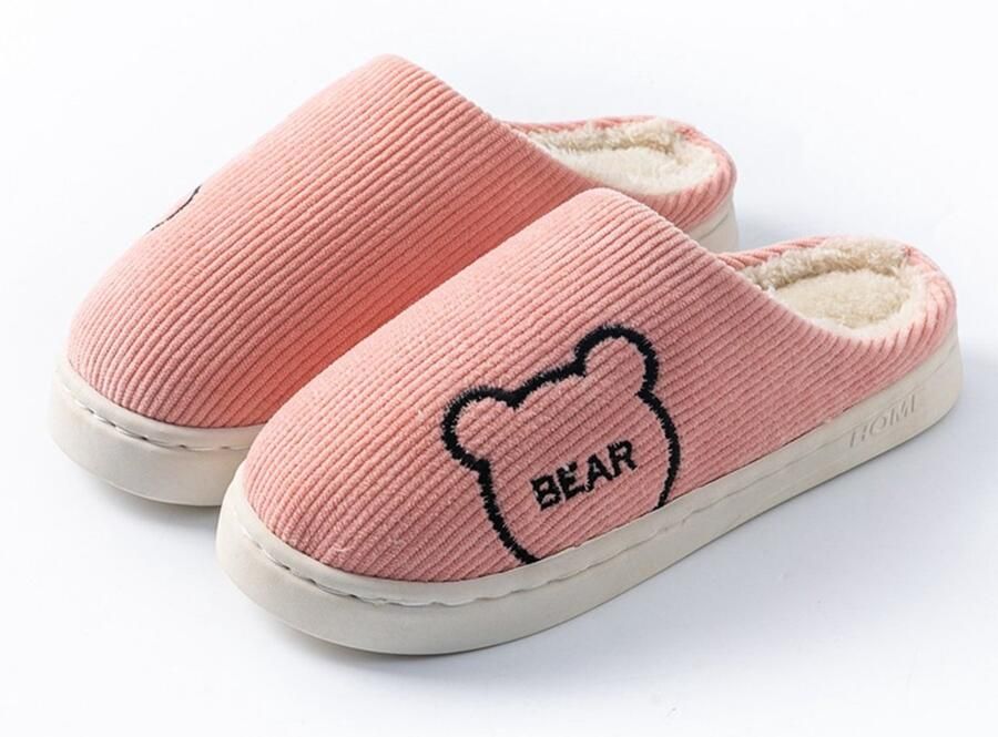 Warme pantoffels S 38-39 Valt klein Bestel 1-2 maten groter Warme pantoffels voor in de winter Katoenen pantoffels voor binnen Herfst- en winterbenodigdheden Warme en Warme pantoffels voor in de herfst en winter