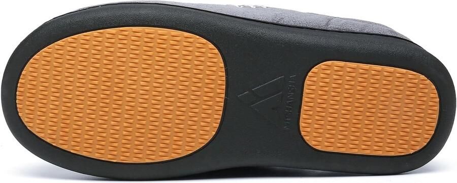 Warme pantoffels voor en winter traagschuim pluche antislip zwart