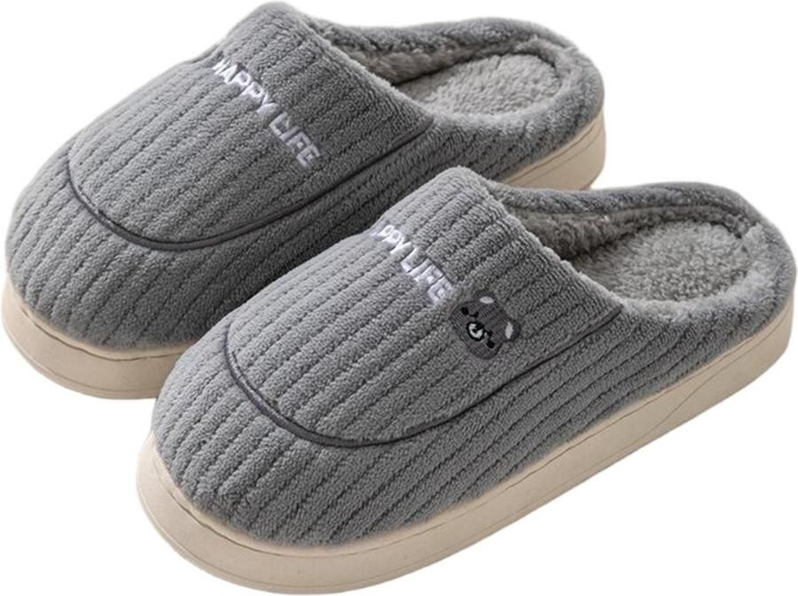 Warme pantoffels voor de herfst winter M 42-43 Valt klein Bestel 1-2 maten groter Warme pantoffels voor in de winter Katoenen pantoffels voor binnen Herfst winterbenodigdheden Warme benodigdheden Pantoffels