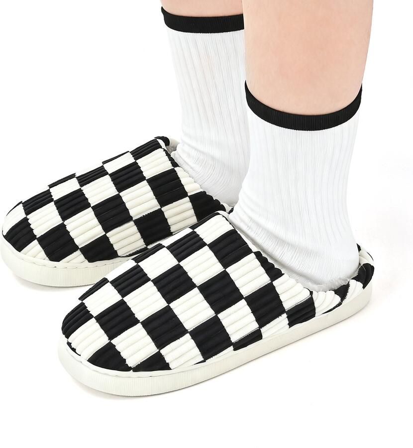 Warme pantoffels voor de herfst winter Maat M 40-41 Valt klein Bestel 1-2 maten groter Warme pantoffels voor in de winter Katoenen pantoffels voor binnen Herfst winterbenodigdheden Warme benodigdheden Pantoffels