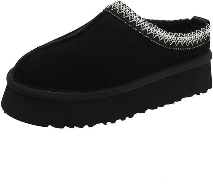 Warme Platform Snowboots Dames met Dikke Voering Comfortabele Winter Slipper Laarzen