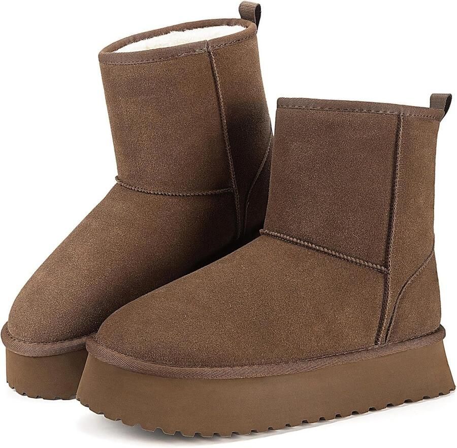 Dames Winterlaarzen Warm Platform Comfortabele Antislip Schoen
