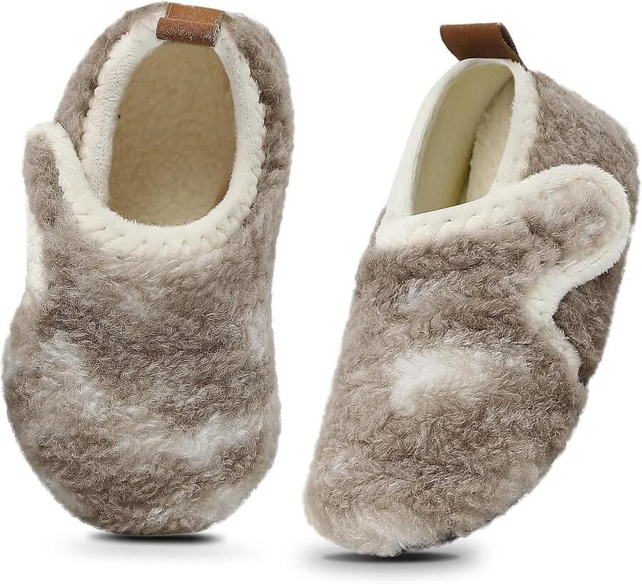 Warme Pluche Kinder Slippers met Antislip Zool voor en