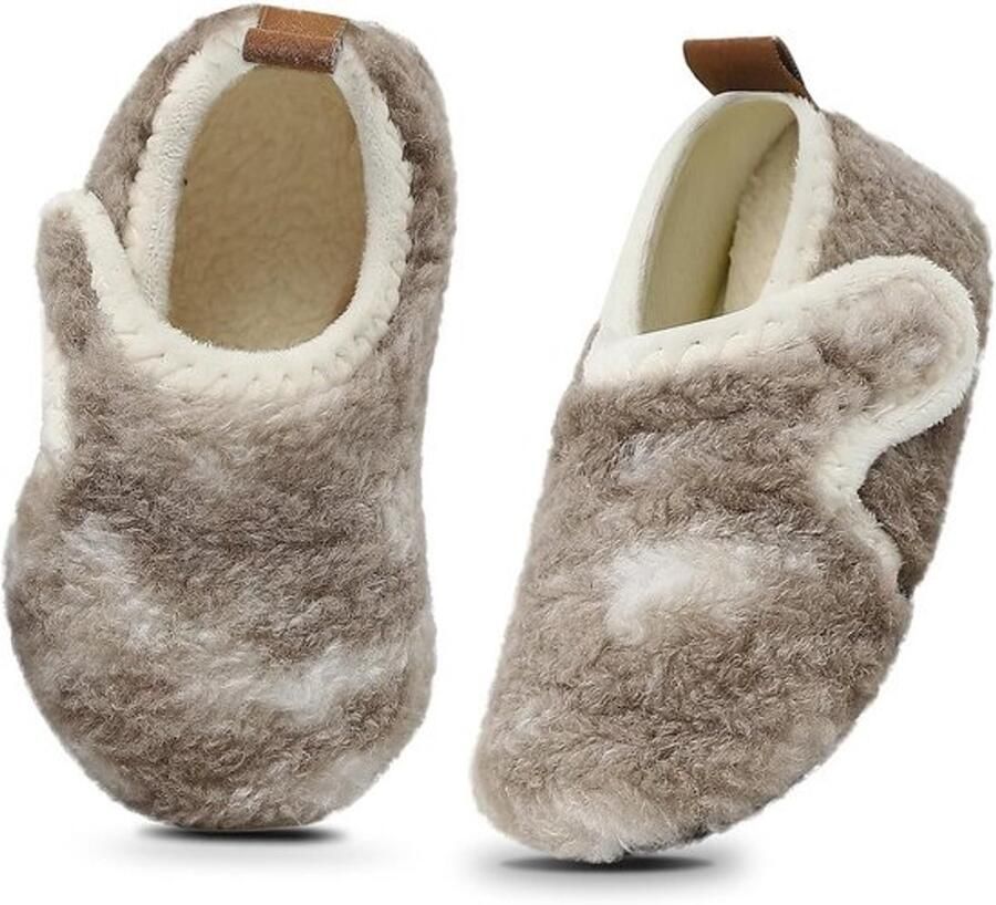 Warme Pluche Kinder Slippers met Antislip Zool voor en
