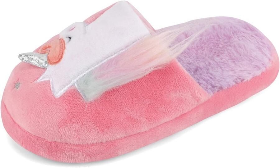 Warme Pluche Kinderen Meisjes Sliders Slippers met Antislipzool