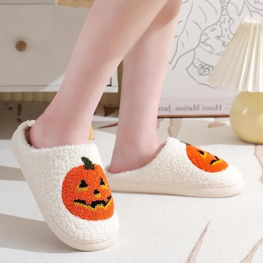 Warme Pluche Slippers voor en Zachte Fluffy Slippers voor Binnen en Buiten Antislip Lijn Slippers voor Winter en Feestdagen
