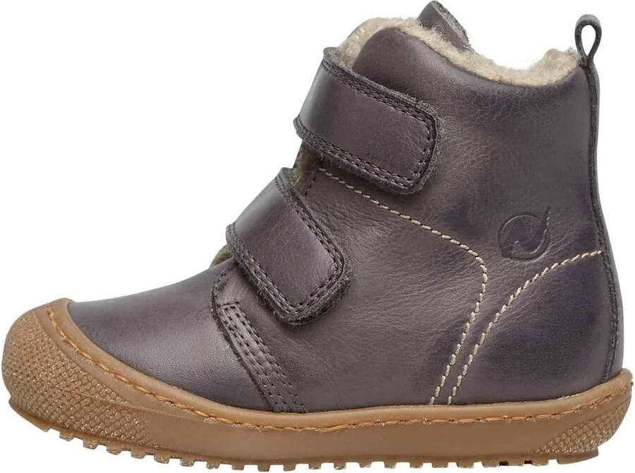 Warme Roze Leren Laarsjes met Klittenband voor Baby Meisjes