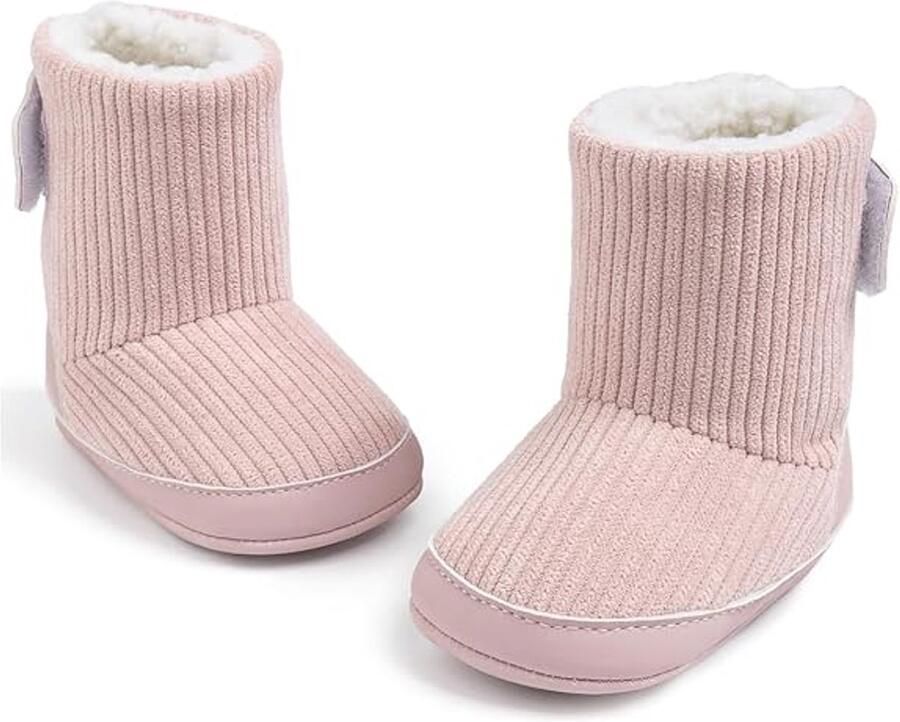 Warme schoen met zachte zool geschikt .Suede materiaal warm en comfortabel klittenband sluiting ontwerp niet gemakkelijk af te vallen pasgeboren peuter schoenen indoor slippers binnenlengte (12-18months) 99g