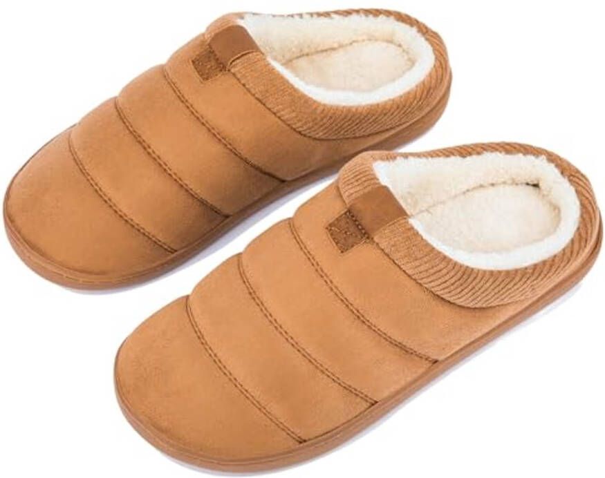 Warme Sloffen Heren met Antislip Zool Traagschuim Pantoffels voor Binnen en Buiten