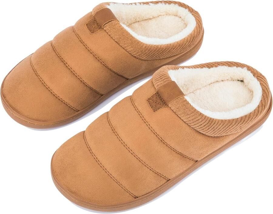 Warme Sloffen Heren met Antislip Zool Traagschuim Pantoffels voor Binnen en Buiten