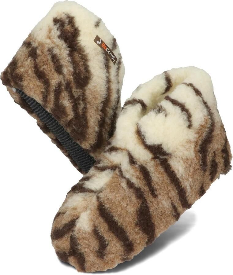 Warme Unisex Pantoffels van Schapenwol Lamsvacht Binnen- en Buiten-Slippers )