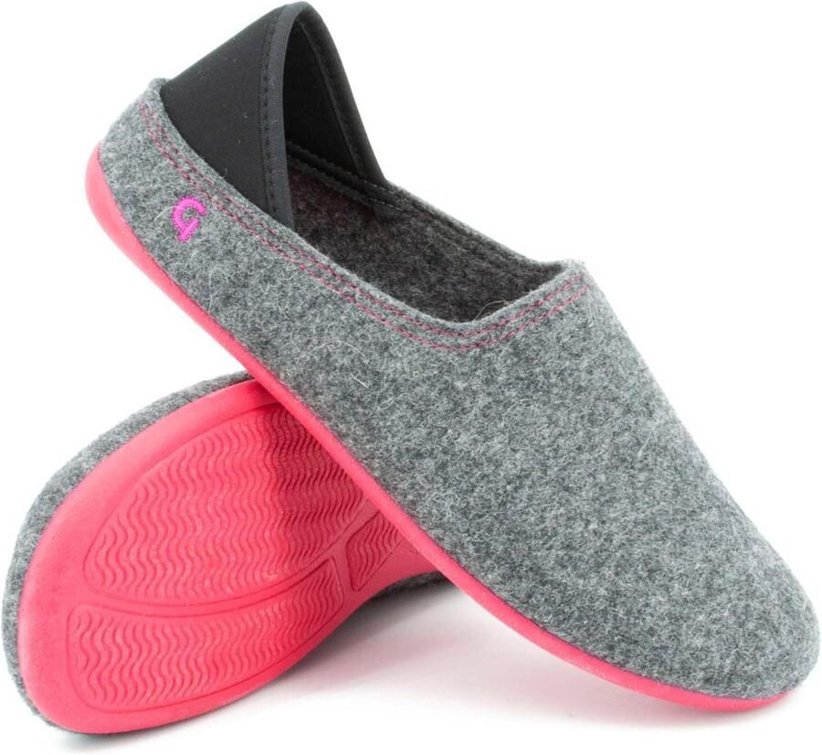 Stijlvolle Vilten Pantoffels met Antislipzool voor Binnen en Buiten