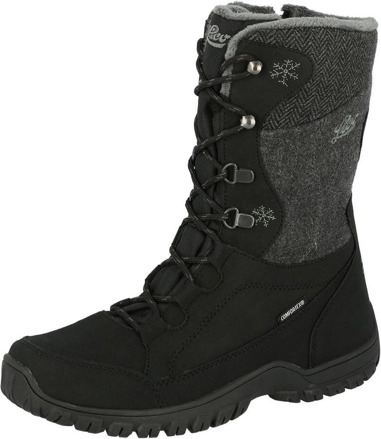 Warme waterafstotende dames snowboots met vetersluiting