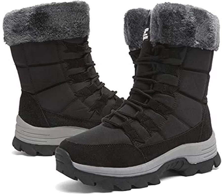 Warme Waterdichte Sneeuwlaarzen Dames Comfortabele Enkellaarzen voor Buiten