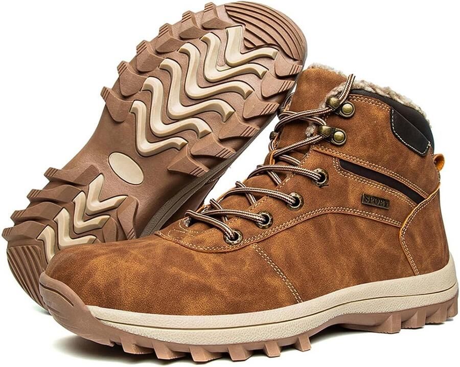 Warme Waterdichte Heren Outdoorschoenen Anti-Slip Wandelschoenen voor Winter en Trekking