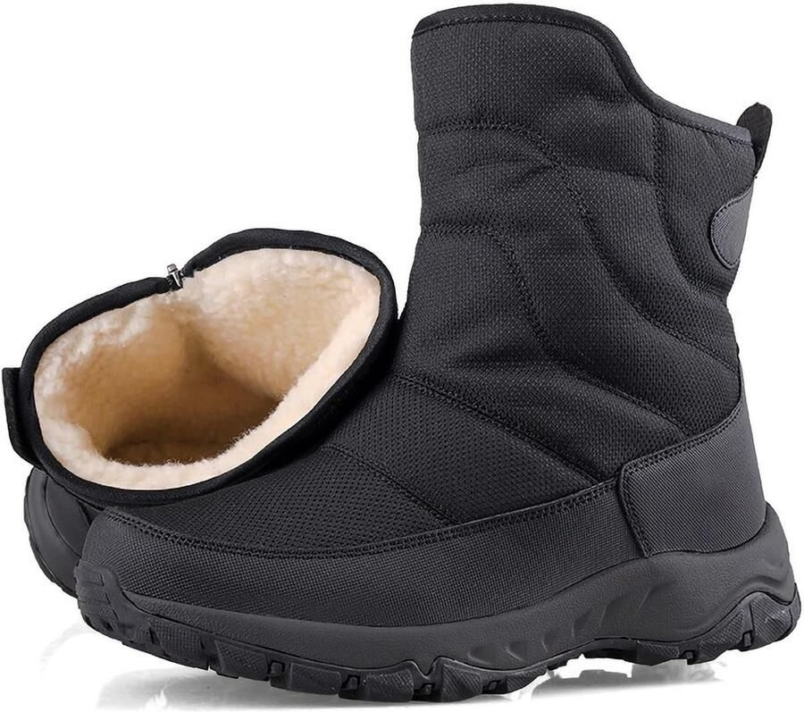 Warme waterdichte winterlaarzen en gevoerd voor buiten wandelen