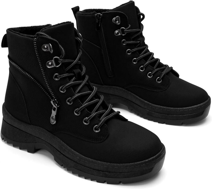 Warme Winterlaarzen Dames met Antislip Zool en Waterafstotende Voering Comfortabele Thermische Enkellaarzen