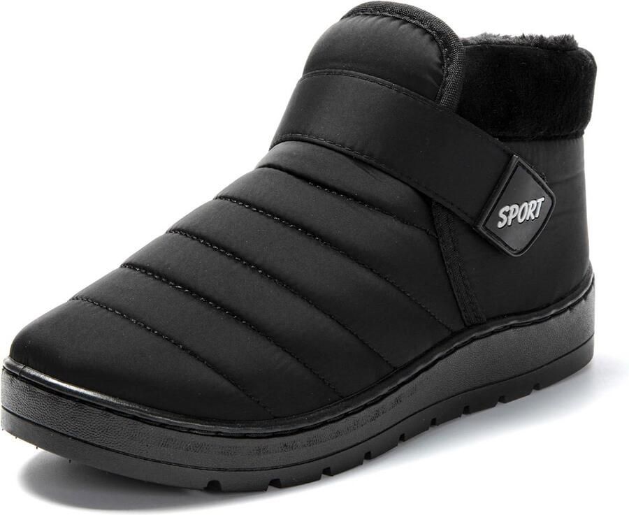 Warme Winterlaarzen Heren Gevoerd met Klittenband en Antislipzool voor Outdoor