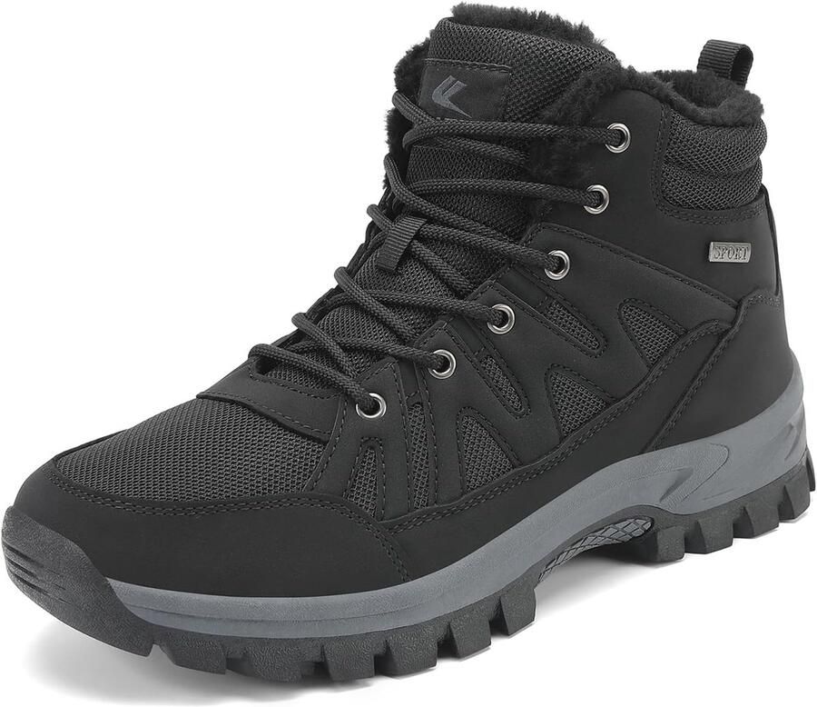 Warme Winterlaarzen Heren Gevoerde Wandelschoenen voor Trekking en Outdoor