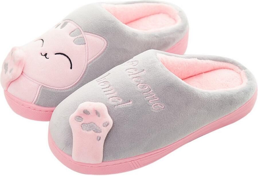 Warme winterpantoffels M 42-43（280mm）- Valt klein Bestel 1-2 maten groter Warme winterpantoffels voor thuis Katoenen pantoffels voor binnen Herfst- en winterbenodigdheden Warme benodigdheden Pantoffels