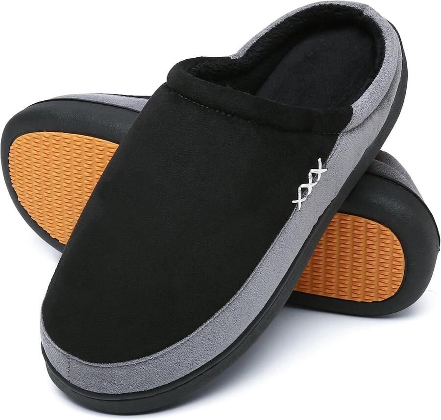 Warme winterpantoffels voor en traagschuim pluche antislip