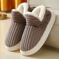 Warme winterslippers comfortabele wolkvormige slippers geschikt voor zowel nen als warme en zachte winterslippers voor thuis bruin ；het is geschikt voor sen die normaal gesproken dragen - Bruin