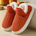 Warme winterslippers comfortabele wolkvormige slippers geschikt voor zowel nen als warme en zachte winterslippers voor thuis oranje ；het is geschikt voor sen die normaal gesproken dragen - Oranje