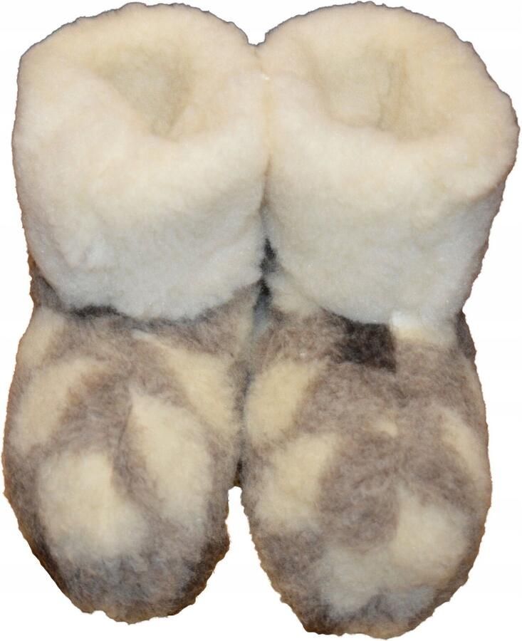 Warme wollen pantoffels met antislipzool comfort voor thuis