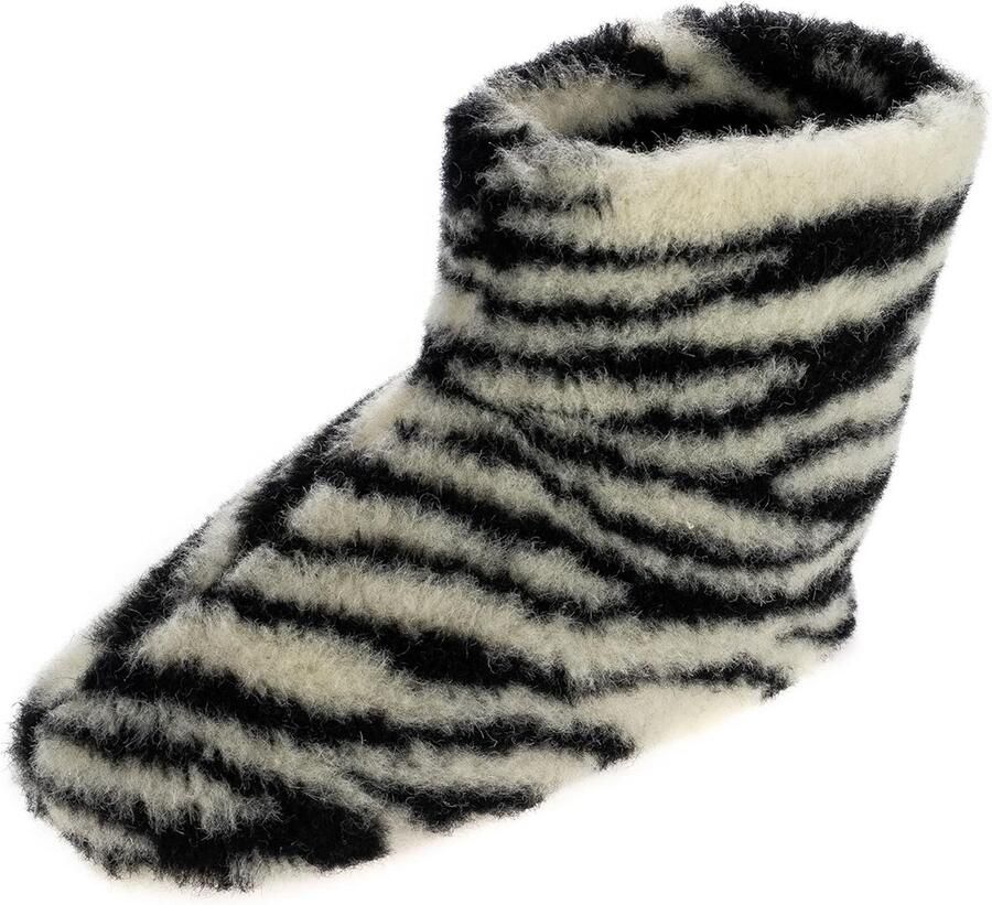 Warme wollen slippers voor en winter huisschoenen met antislipzool