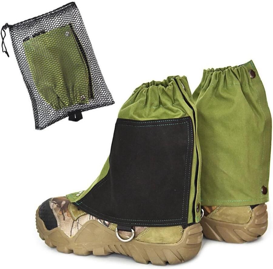 Waterdichte Been Gaiters Sneeuw Gaiters Buiten Wandelen Ade d Zweet-Wicking Hoogte Groen