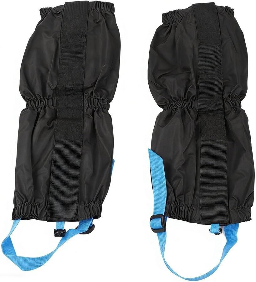 Waterdichte Beenbekleding Outdoor Gaiters Wandelen en Klim Ritssluiting aan achterkant 38.5 x Zwart