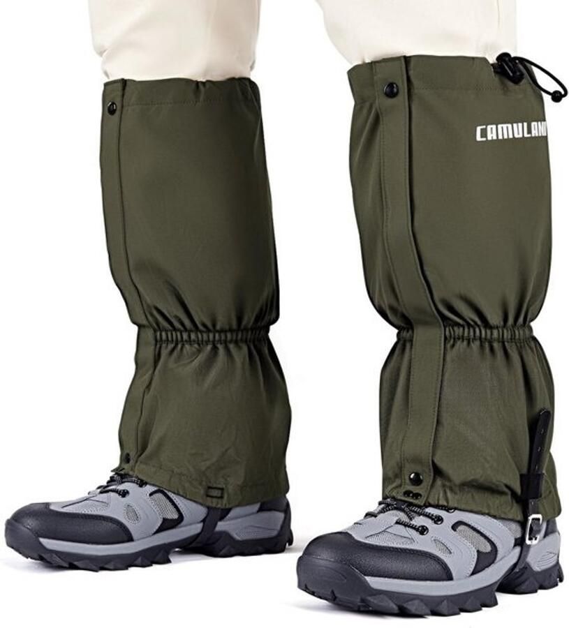 Waterdichte beenhoezen Trekking en wandelen Stevige outdoor gaiters voor sneeuw