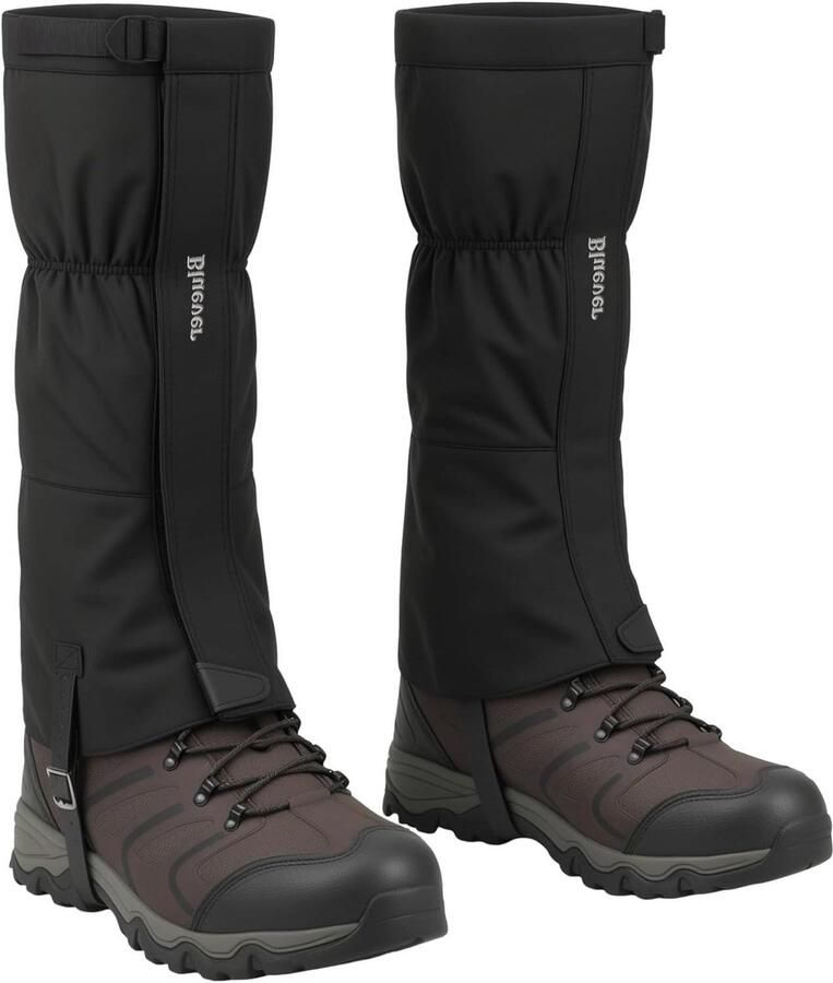 Waterdichte Beenkap Slobkousen Trekking Bescherming Buiten Ade d Dubbel Weefsel Maat M Zwart
