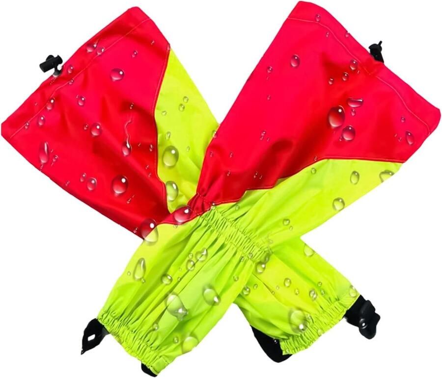 Waterdichte Beenkappen Gaiters Sneeuw Outdoor Bescherming Ade d Systeem 40 x Rood